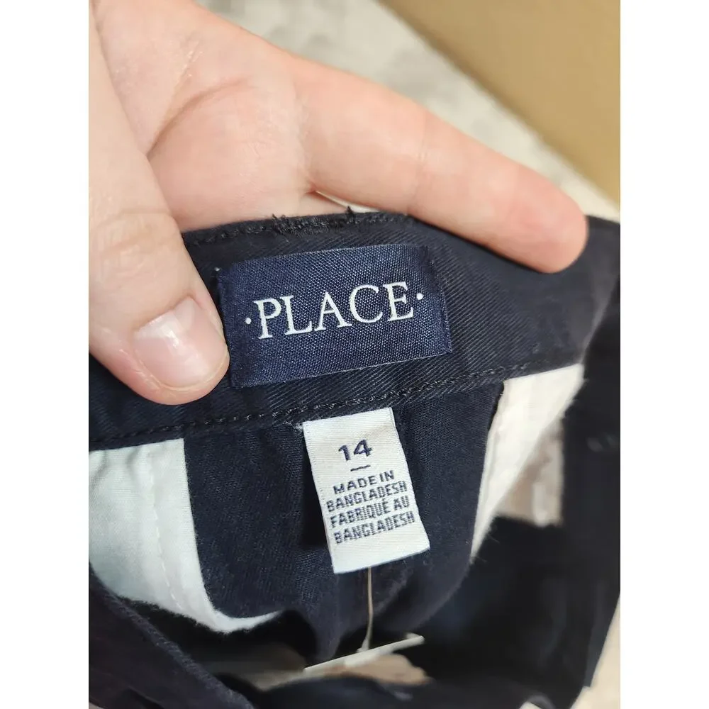 The Children's Place Boys Navy Blue Chino Shorts Size‎ 14 NWT